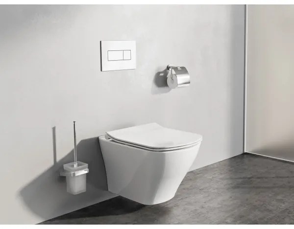 Ravak X01457 - Placă de acționare UNI 24,7 x 16,5 cm, albă