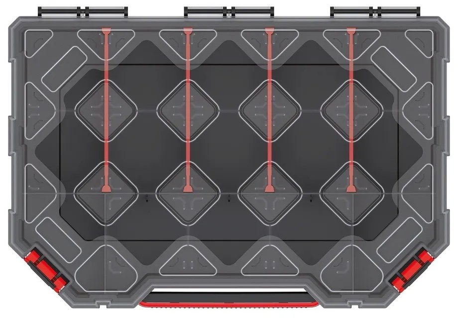 Organizator 28,4 x 19,5 x 6 cm, separatoare, negru
