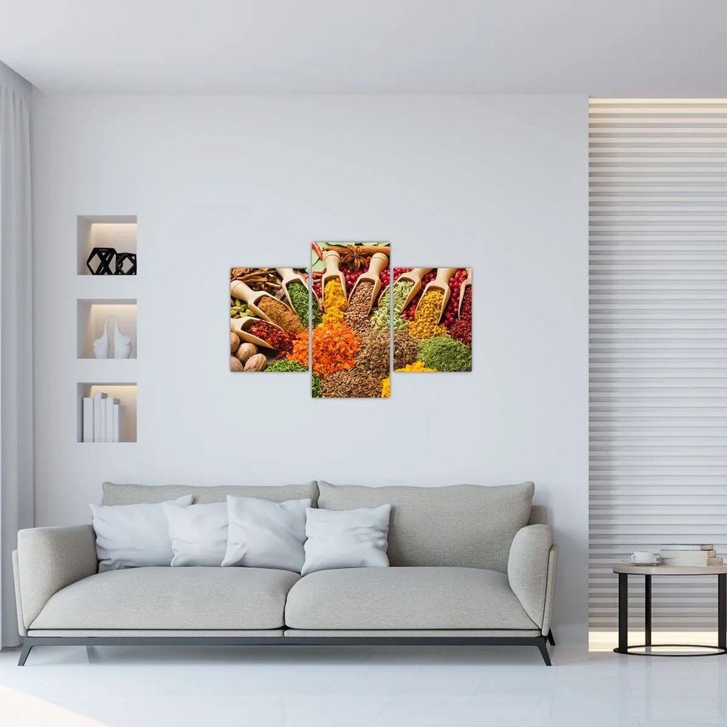 Tablou - Condimente din întreaga lume (90x60 cm)