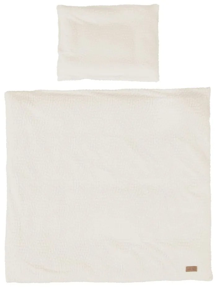 Lenjerie de pat pentru copii crem pentru pătuț 80x80 cm Seashells – Roba