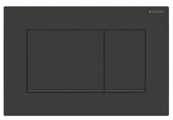 Clapeta de actionare Geberit Sigma20 negru mat lacuit 2 butoane