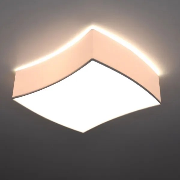 Plafonieră SQUARE 2xE27/60W/230V albă Sollux SL.1054