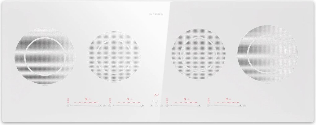 Klarstein Masterzone Slim Round plită cu inducție, max. 7200 W, încorporat, 4 zone