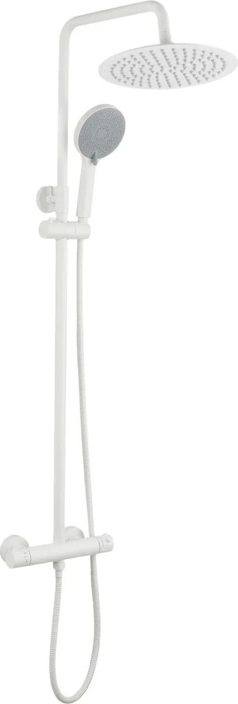 Set de duș fără pipă cu termostat Rea Lungo White