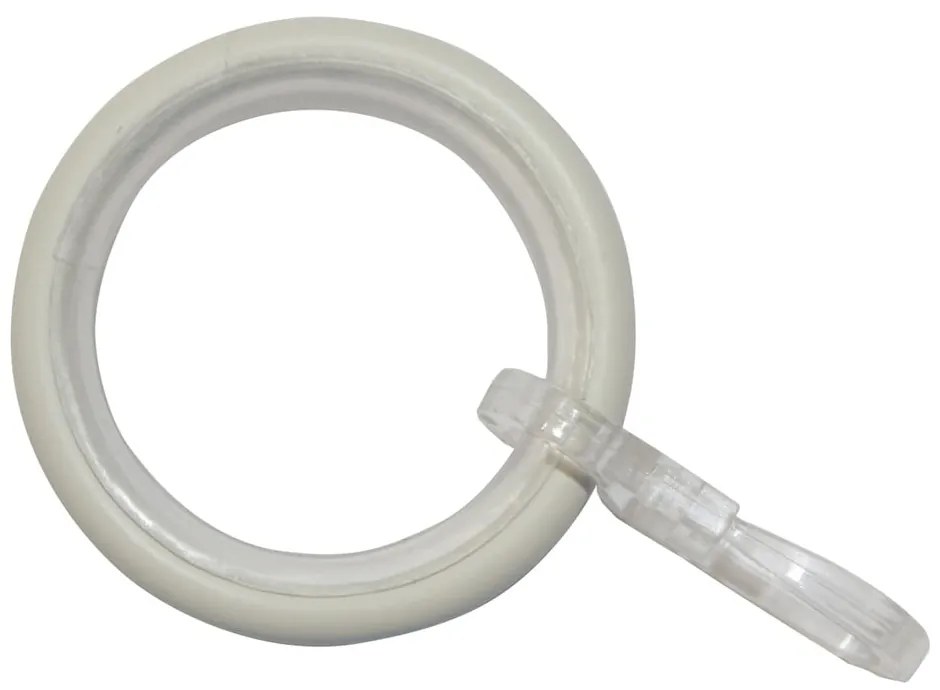 Inele de perdele cu inserție și cârlig în set de 10 Elba - Gardinia