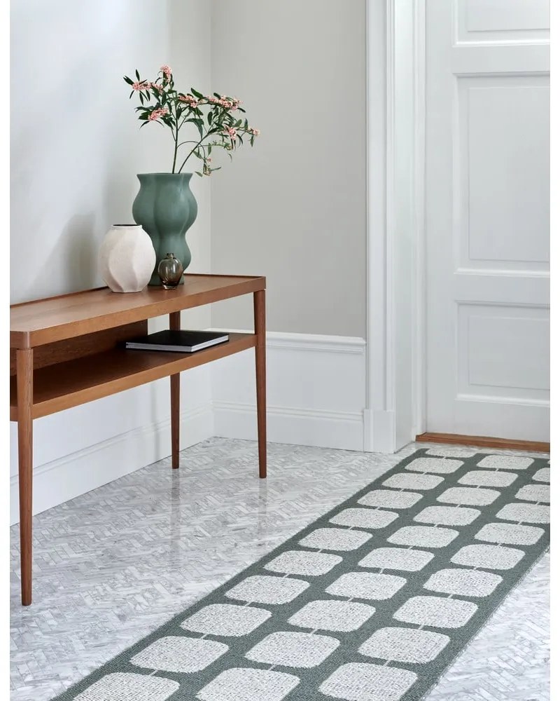 Covor tip traversă pentru interior și exterior verde/crem 70x200 cm Sten Army – Pappelina