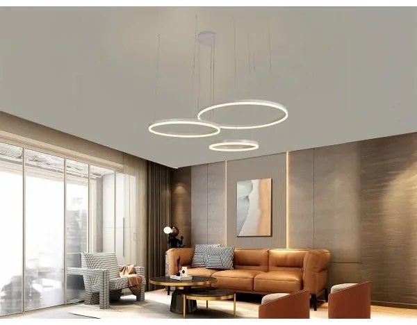 Lustră LED dimabilă pe cablu LED/125W/230V 3000-6500K + telecomandă