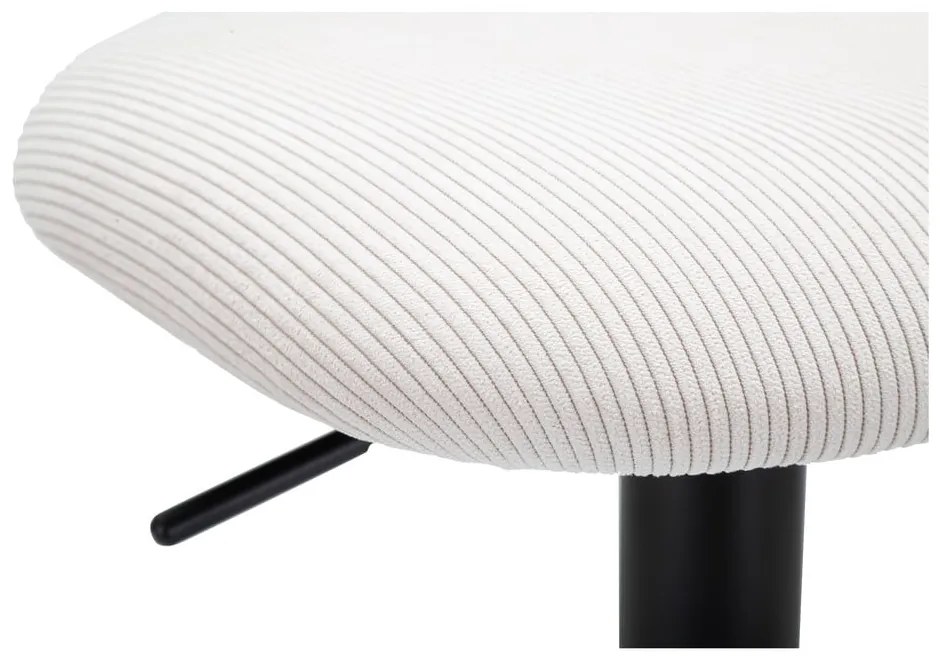 Scaun de bar alb/negru cu înălțime ajustabilă (înălțime șezut 61 cm) Tina – Mauro Ferretti