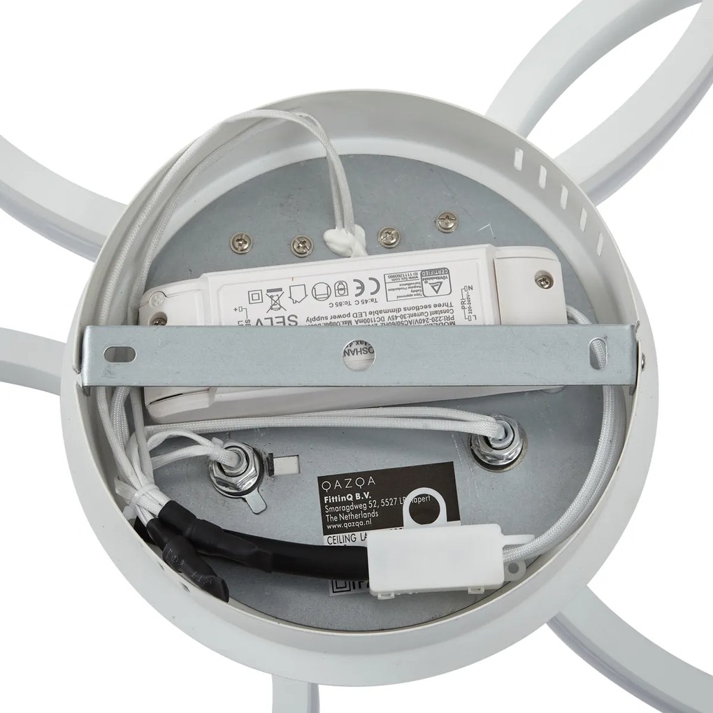 Plafonieră albă cu LED cu 3 trepte de intensitate luminoasă cu 3 lumini - Navara