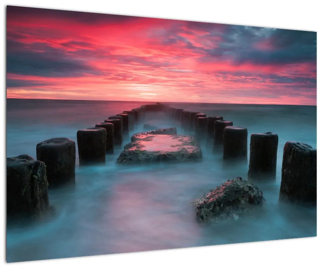 Tablou - Pietre în mare (90x60 cm)