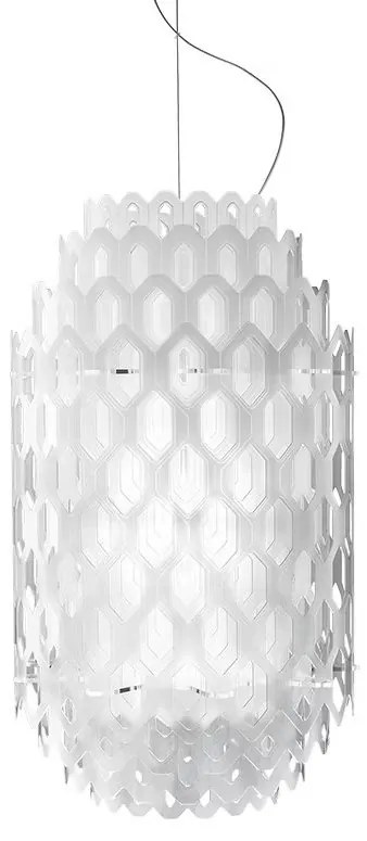 Lustra design Art Deco realizata manual Chantal Small White