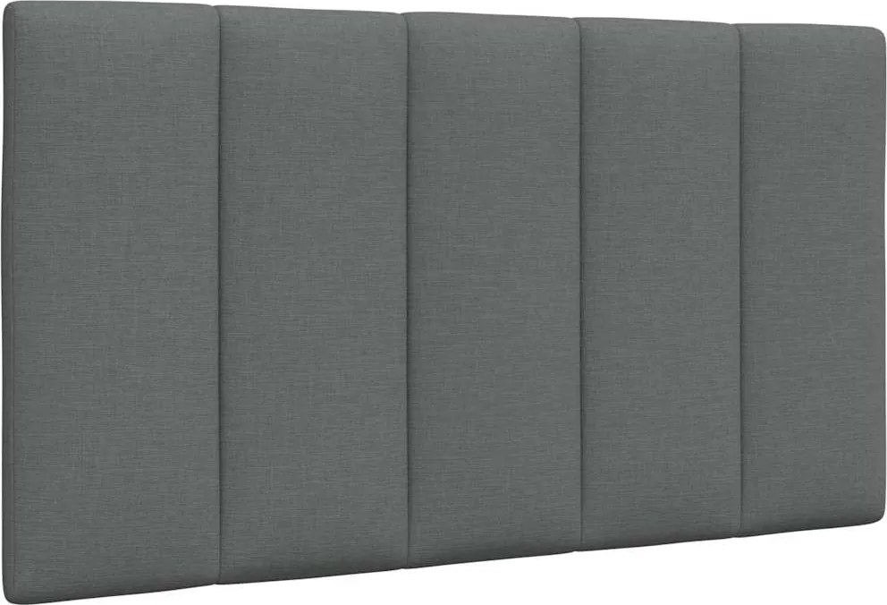 vidaXL Pernă pentru tăblie de pat, Hanko, gri închis, 90 cm, material textil