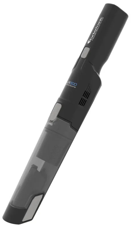 Aspirator portabil TurboTronic TT-LUX500, Li-Ion 2600 mAh, 90W, 12kPA, 150ml, Autonomie pana la 12 min, HEPA, 2 viteze, Negru