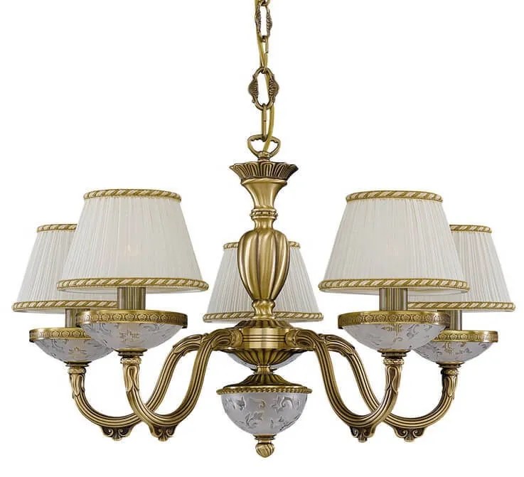 Candelabru din alama 5 brate design italian 6402