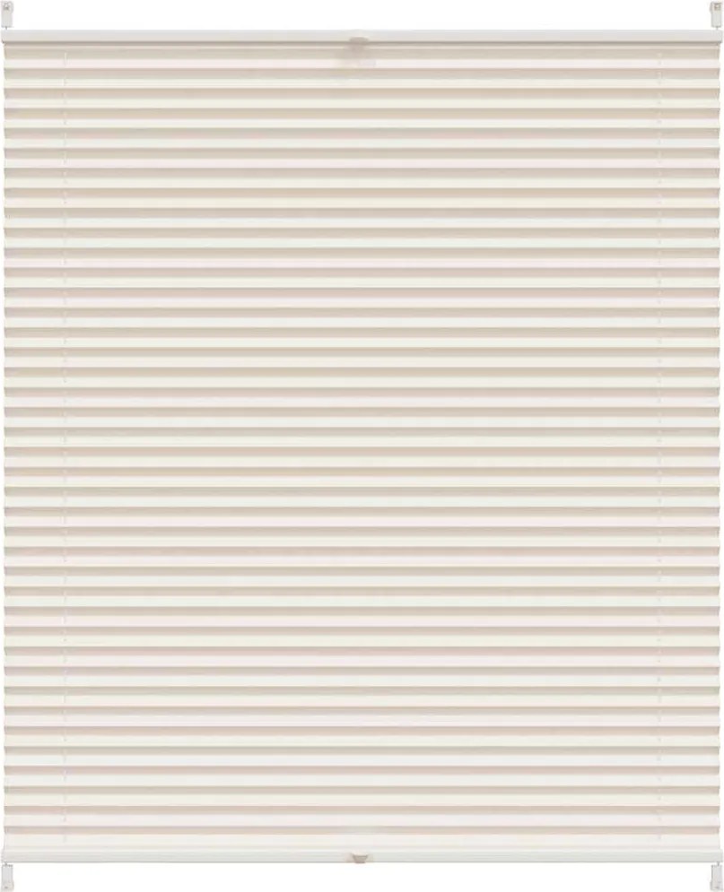 vidaXL Jaluzea plisată, crem, 110x100 cm