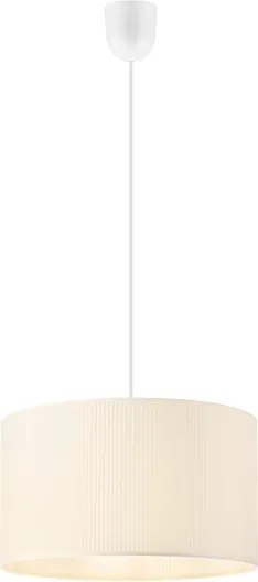 Lustră suspendată pe cablu SIRJA PLISADO 1xE27/15W/230V Ø 35 cm crem