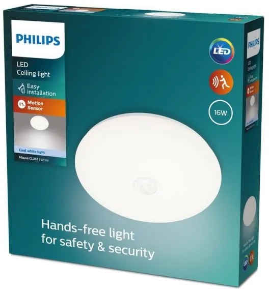 Plafonieră LED cu senzor MAUVE LED/16W/230V 4000K Philips