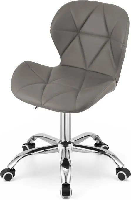 OFERTA Scaun de birou gri-bej AVOLA din piele ecologica calitatea II