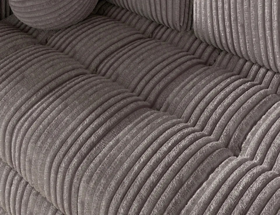 Canapea Kastol , light gri velour extensibil, 137x71x74 cm – Modullo 04