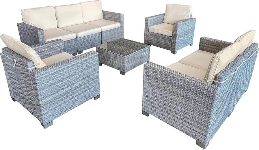 Set mobilier de grădină Avenberg DORADA gri/gri