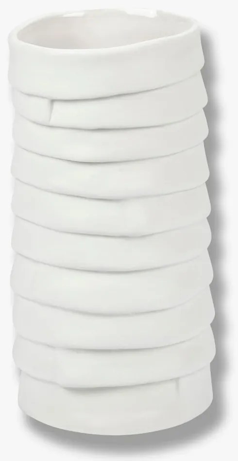 Vază albă din porțelan Ribbon – Mette Ditmer Denmark