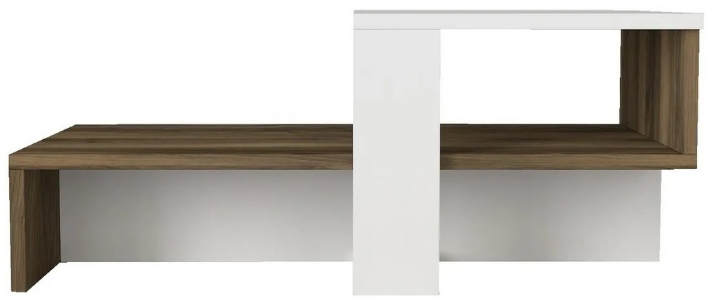 Măsuță de cafea Chain White and Walnut