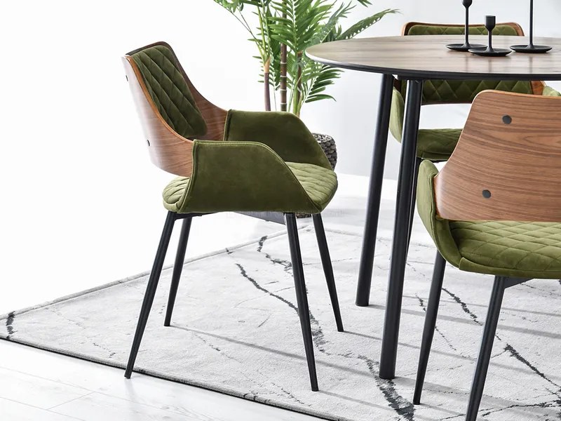 Scaun Morgana (verde + negru). Promo -13%. 1111199