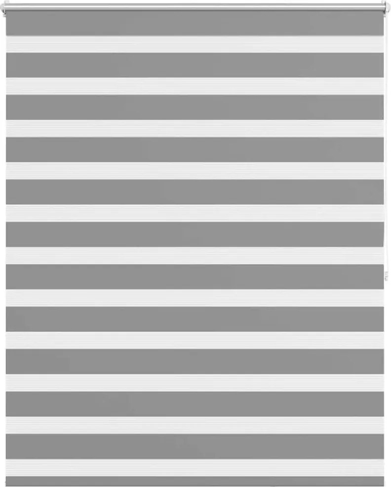 vidaXL Jaluzea Zebră 120,9x175 cm Lățime material 116,7 cm gri