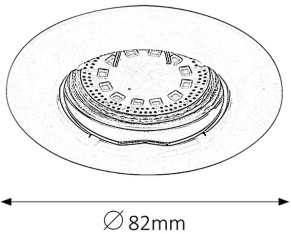 Rabalux 1163 - SET 3x Corp de iluminat tavan fals LITE 3xGU10/3W/230V