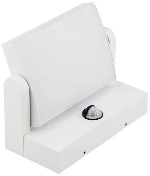 Aplica LED de perete pentru exterior cu senzor, 17W, 230V, 4000K, IP65, alb