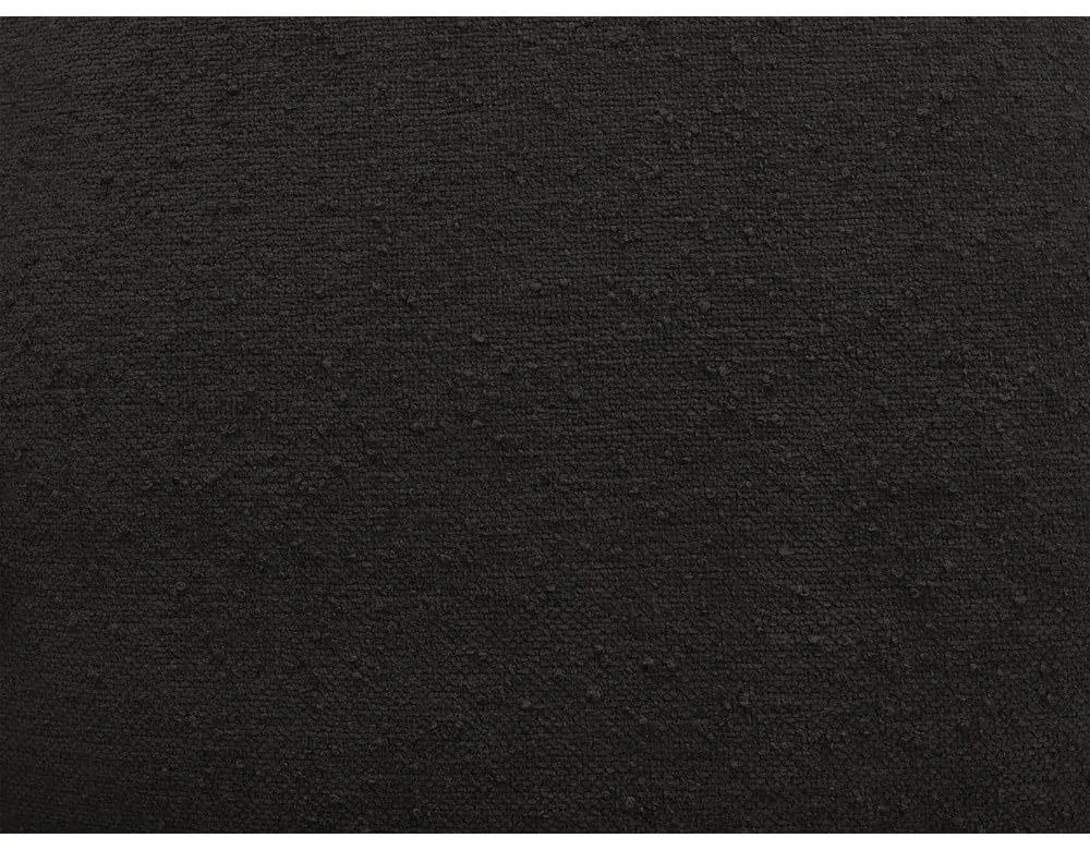 Canapea neagră cu tapițerie din țesătură bouclé 175 cm Elisa – Bobochic Paris