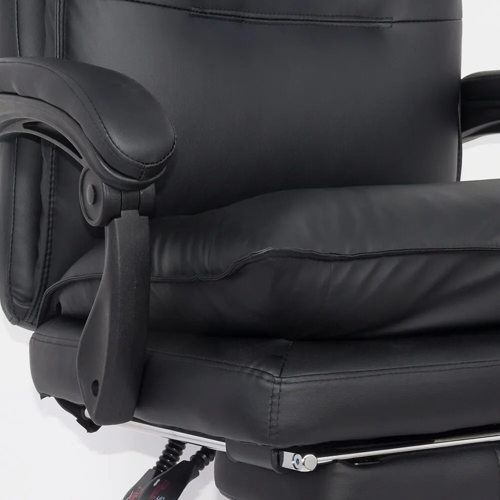 Scaun directorial cu suport de picioare si recliner OFF 419 negru