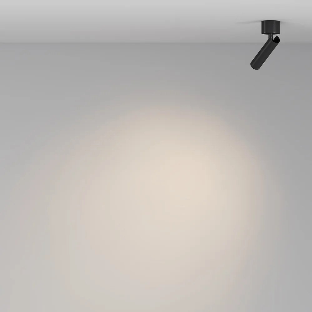 Spot LED aplicat directionabil stil minimalist Focus T negru