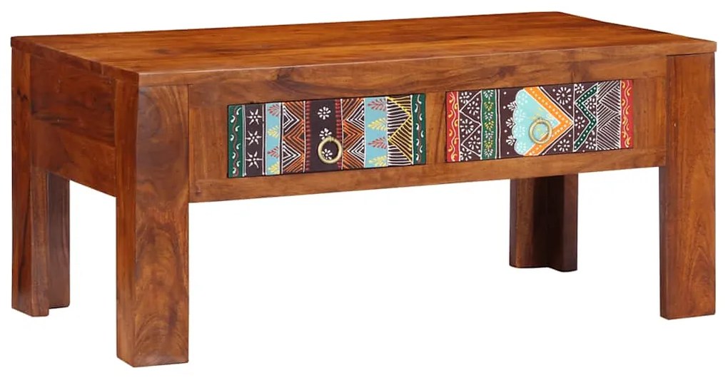vidaXL Măsuță de cafea, 90x50x40 cm, lemn masiv de acacia