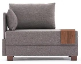 Fotoliu de colț TULA, maro, stânga