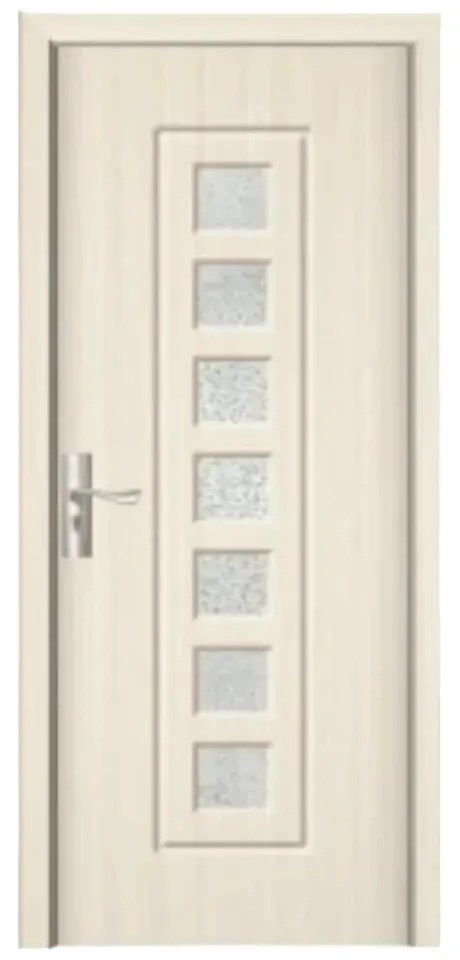 Usa Interior din MDF Novo Doors ND236, Cadru din Lemn Masiv, Geam Sablat, KIT COMPLET, Toc , Manere si balamale incluse (Culoare: Wenge, Toc: