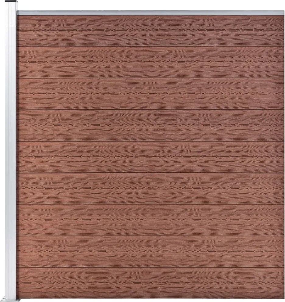 vidaXL Gard de grădină, maro, 175 x 186 cm, WPC