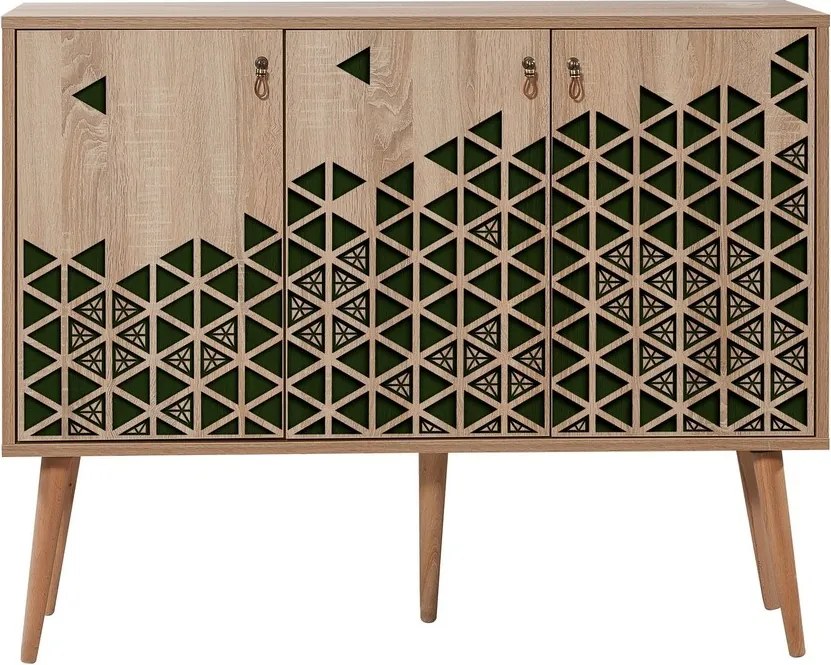 Comoda Mega 121, Vella, 120x36x94 cm, multicolor