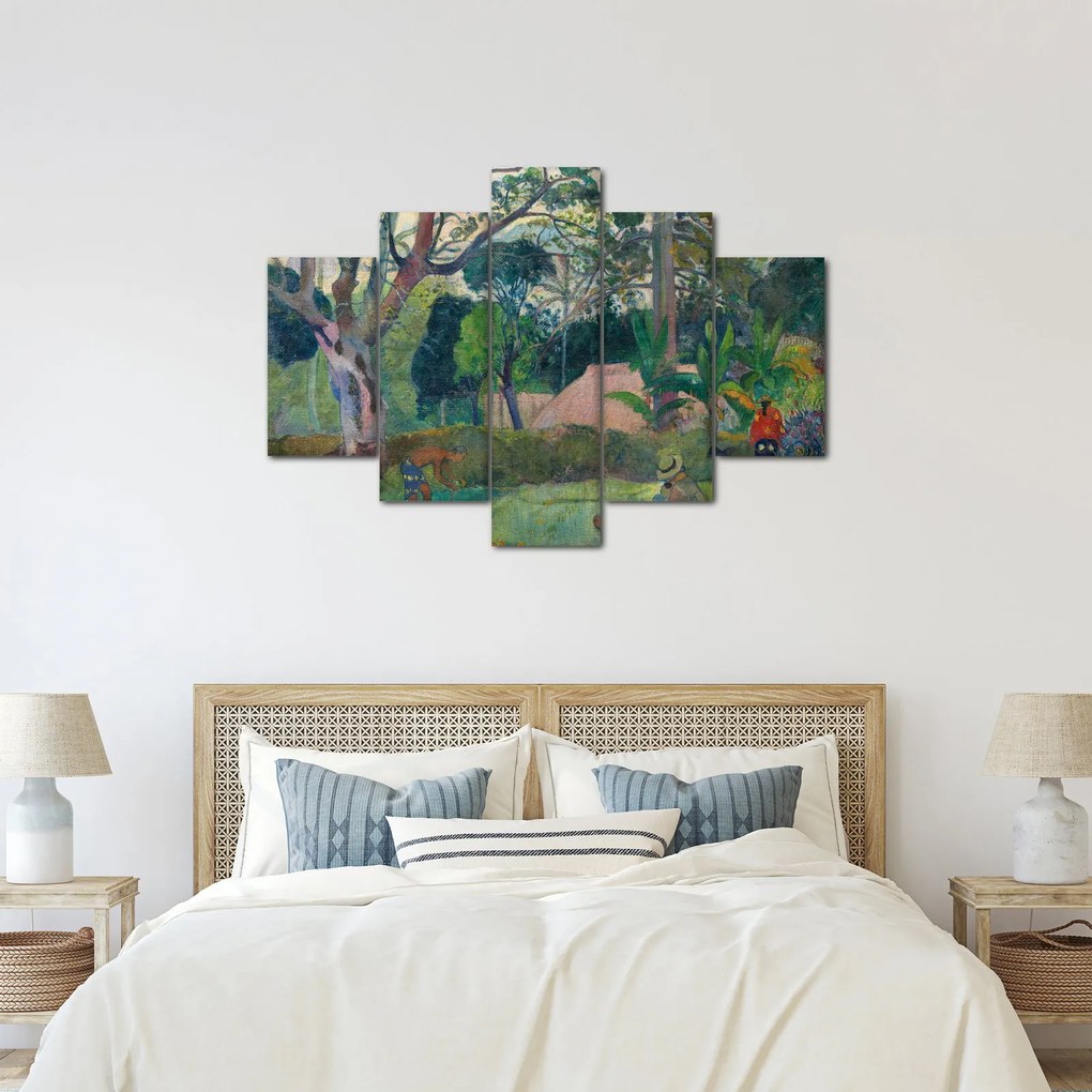 Tablou - Paul Gauguin, Te raau rahi (The Big Tree), reproducere (150x105 cm)