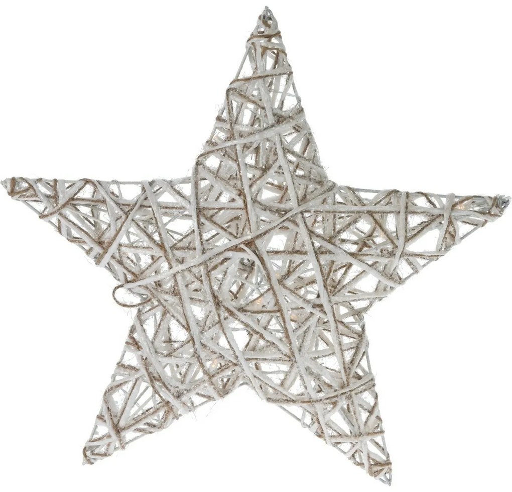 Stea de Crăciun Greyse cu LED gri, 40 cm