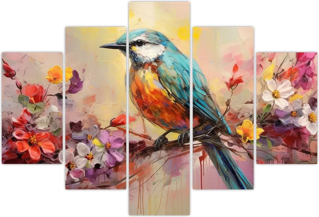 Tablou - Pictura de o pasăre (150x105 cm)