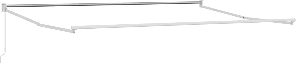 vidaXL Cadru pentru cort retractabil manual Alb 4 x 2 m Aluminiu