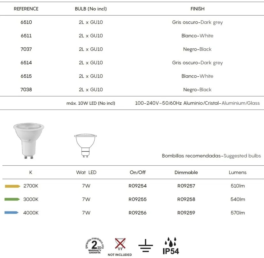 Aplica de perete iluminat exterior ambiental IP54 KANDANCHU alba