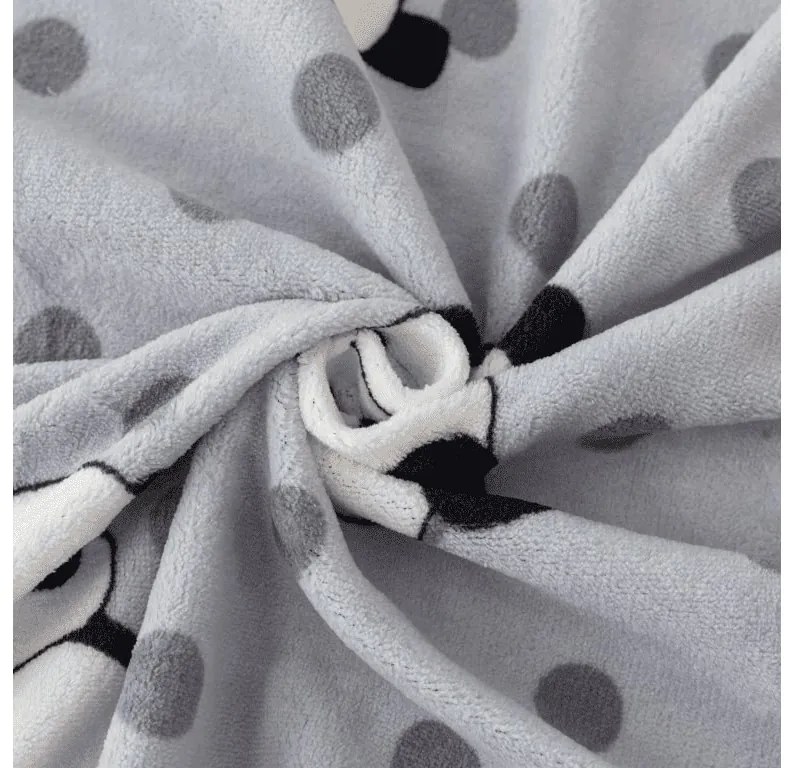 Cearsaf Cocolino microplus cu elastic PANDA 180x200 cm gri