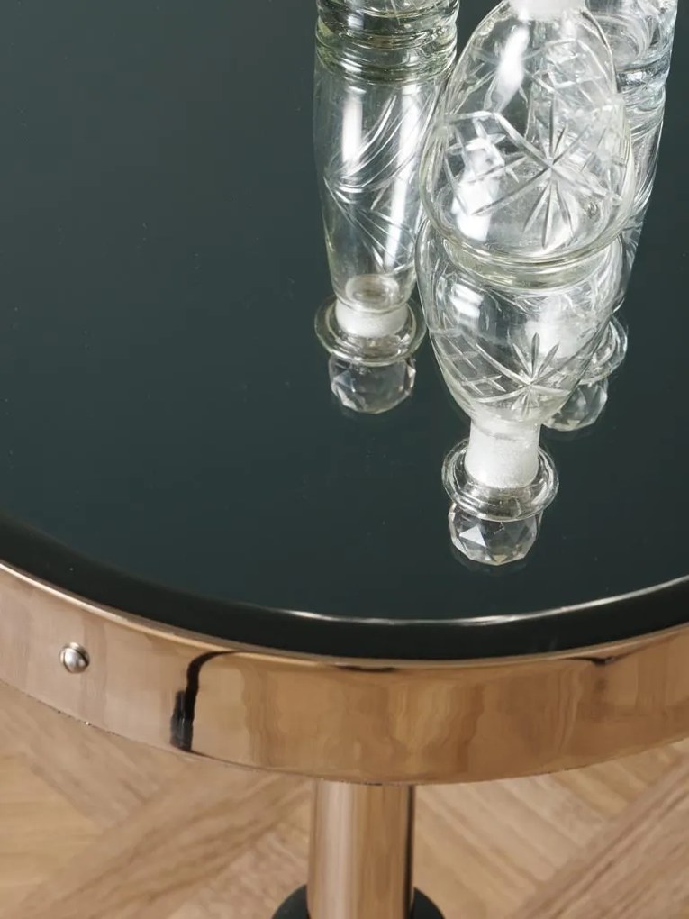 Masuta laterala, din oglinda si aluminiu, Pignus