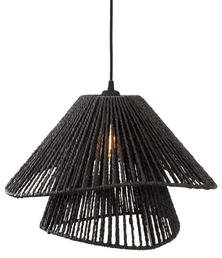 Lustra stil modern natural Amalfi II negru