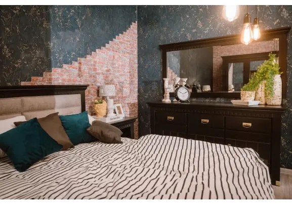 Bufet 3 Usi Si 3 Sertare Saint Tropez New, Negru, 171.5 cm