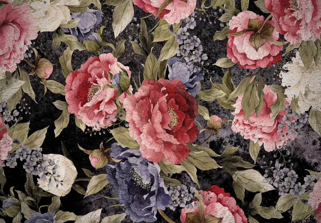 Fototapet - Flori bujori (152,5x104 cm)