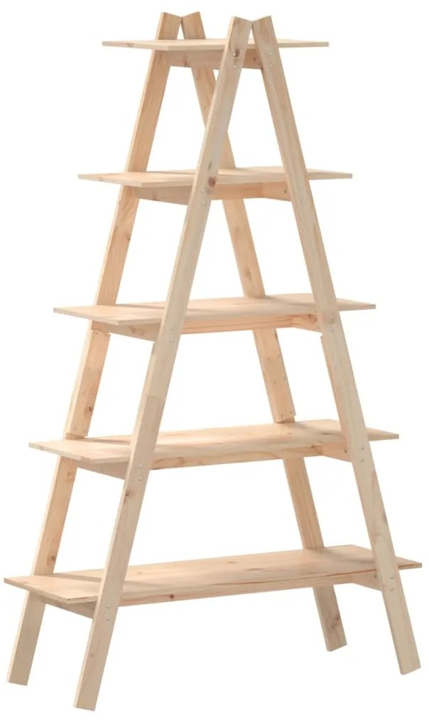 832331 vidaXL Raft cu 5 niveluri în formă de A 110x40x180,5 cm lemn masiv pin