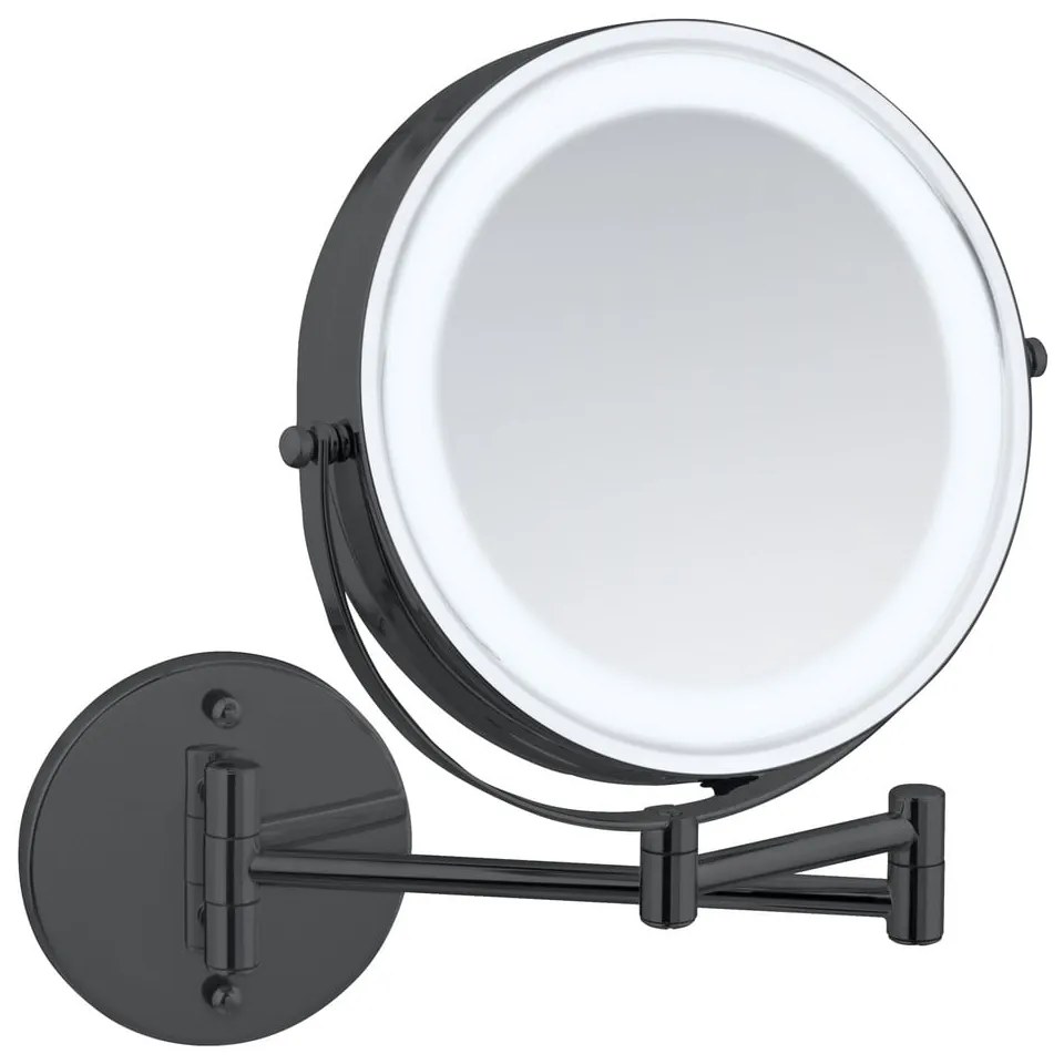 Oglindă cosmetică (mărire 5x) cu led/de mărire ø 25,5 cm Lumi – Wenko